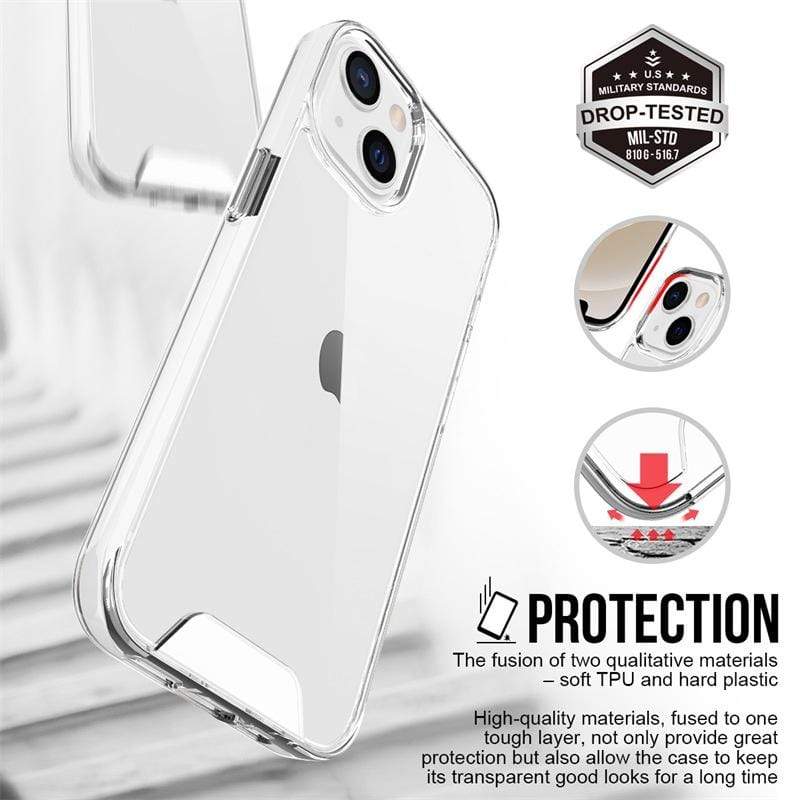 iPhone Crystal Clear Case Certified Military Grade Protection